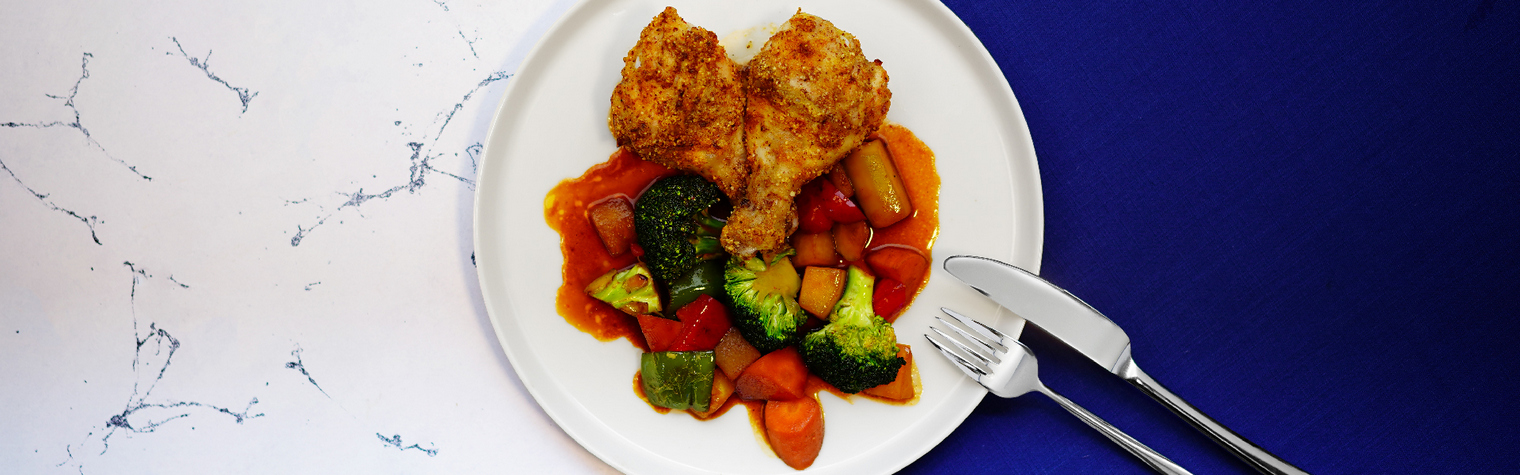 Курица с миндалем по-испански в аэрогриле